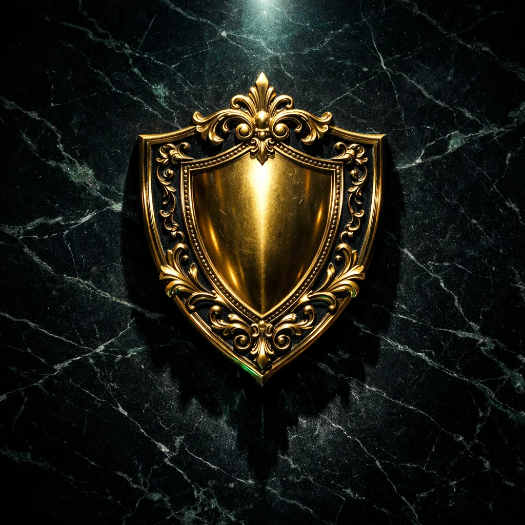 Schildbadge met award-lint als symbool voor veilig spelen
